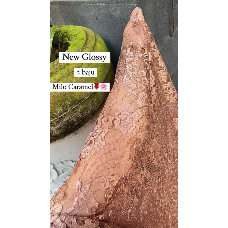 Kain Kebaya New Glossy (Premium) | Kain Kebaya | 2 Kain Kebaya | Kebaya Bali | Metalik
