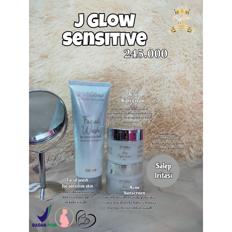 JGLOW Acne Sensitive (Paket Sensitif)