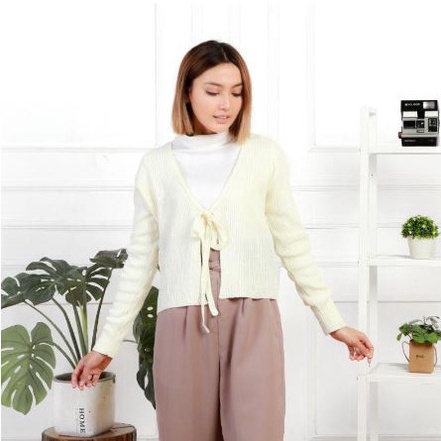 MURAH CARDIGAN RAJUT TALI DEPAN  CROP CARDI TALI DEPAN STRICKHAUS