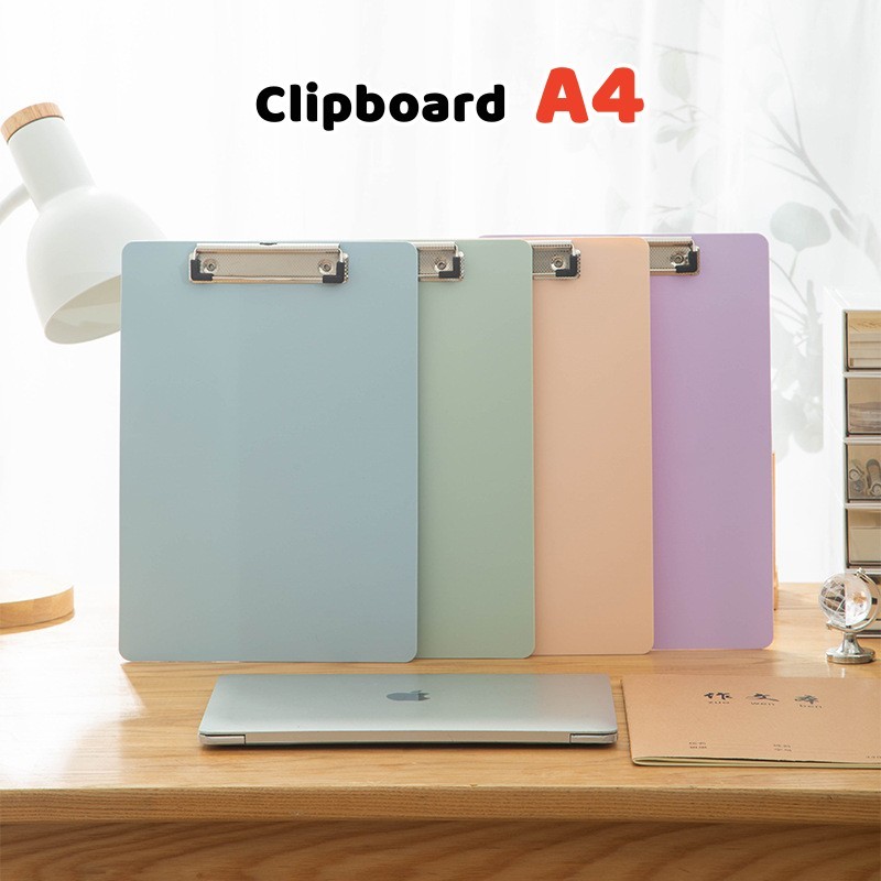 

Clipboard A4 Papan Jalan ATK fleksibel ringan Papan Ujian folio warna pastel bisa digantung Clip board clipfolder test board Map dokumen jepitan penyimpanan kertas Organizer file sekolah kantor pelajar