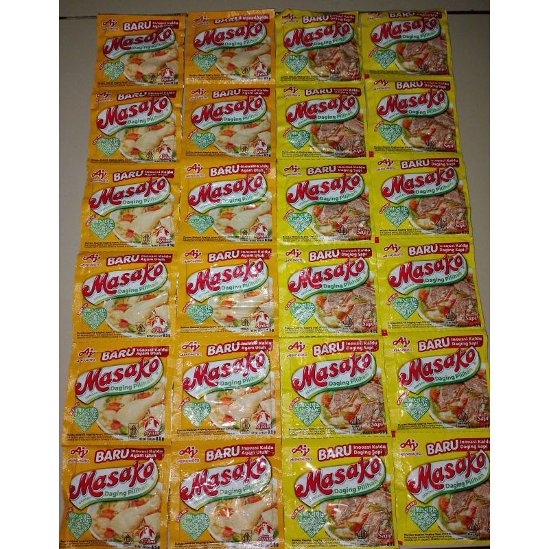 

MASAKO AYAM/SAPI,2 Renceng isi 24 pcs ,,uk 8,5gr