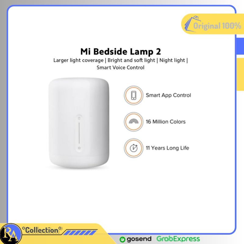 XIAOMI BEDSIDE SMART LED LAMP 2 - Lampu Pintar Bed Side