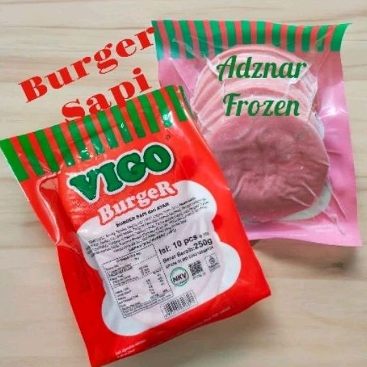 

Daging Burger Sapi Vigo isi 10 pcs / Vigo Burger Sapi