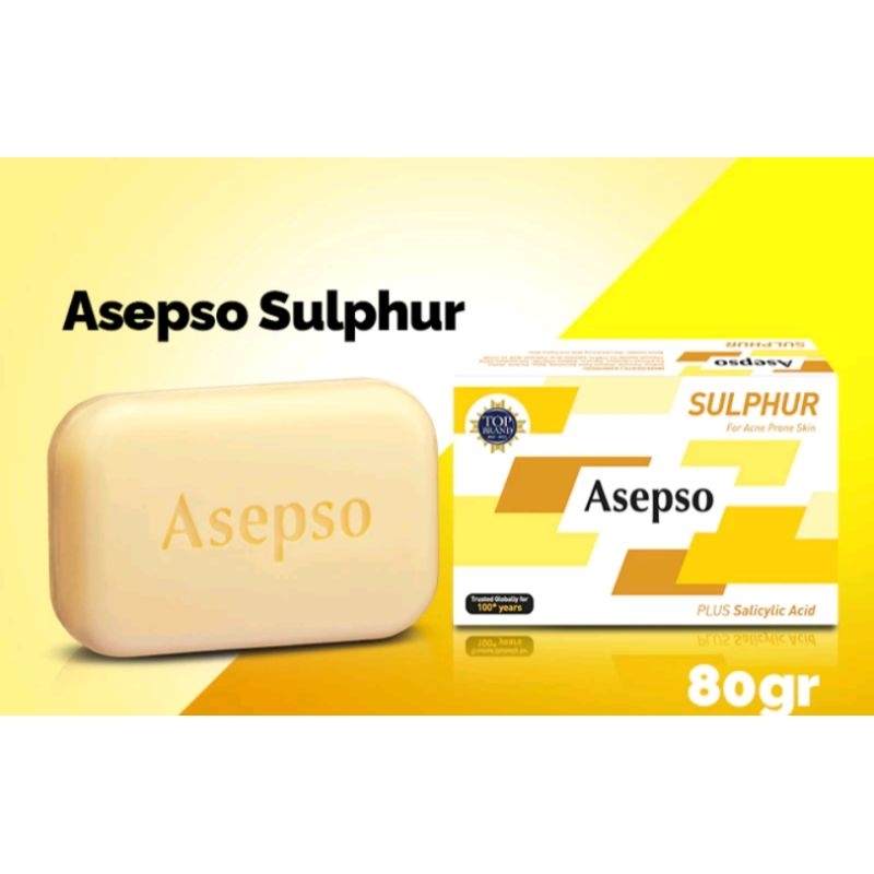 Asepso Sulphur Sulfur Sabun Antiseptik Acne Prone Skin