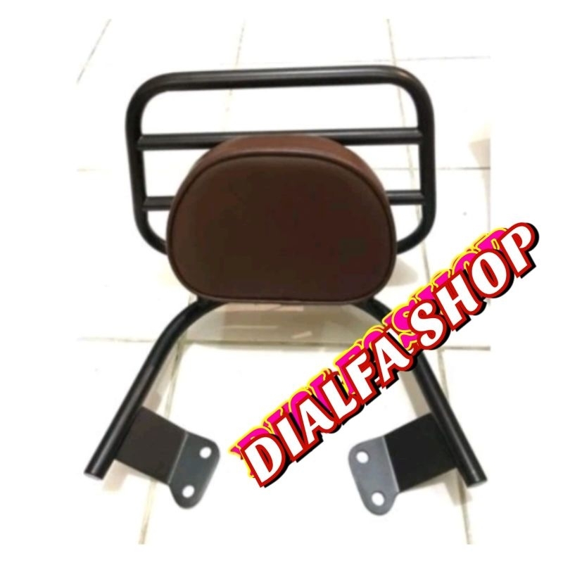 Aksesoris Vespa / Aksesoris Honda Stylo/Back Rack Honda Stylo /Sandaran Jok Stylo/ Aksesoris Honda