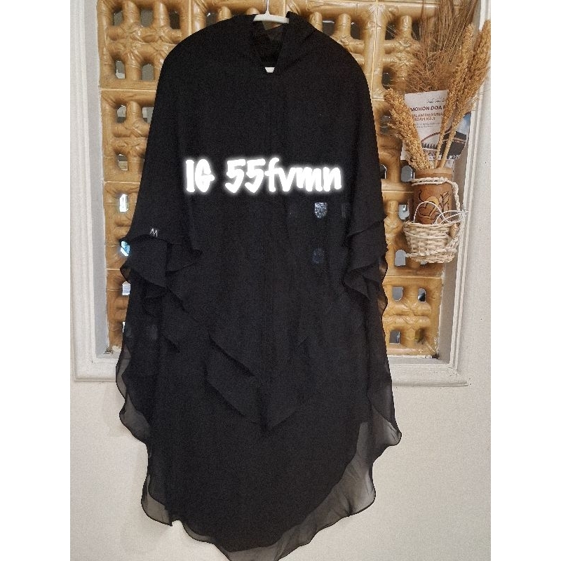 PRELOVED**KHIMAR NONPAD DOUBLE LAYERS ARABESCHI