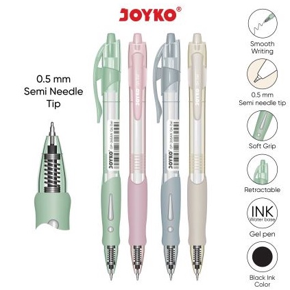 

cfj17 12Pcs Pulpen Pen Cetek Pastel Joyko GP265AN Q4 Pena QGEL Pastel 5mm Tidak akan Rugi