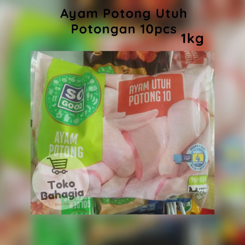 

Ayam Potong Utuh So Good Potong 10 1kg 1000gr