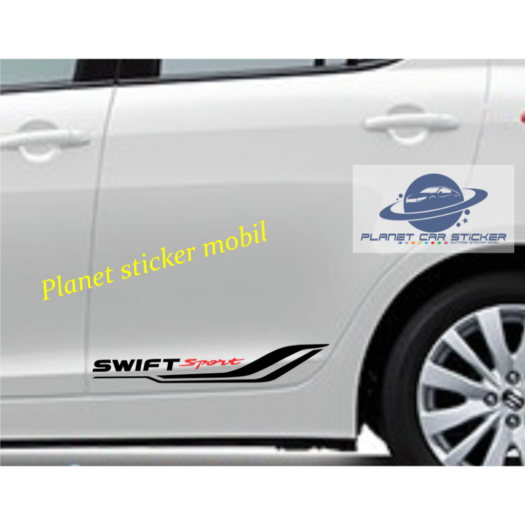 new sticker swift sport stiker body samping mobil suzuki swift sticker swift sport keren