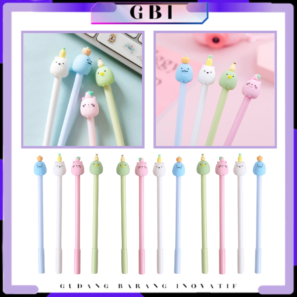 

GBI Pulpen Hewan Lucu Model Animal Pena Tinta Hitam Karakter Buah Pen Ujung Lancip Karakter Murah