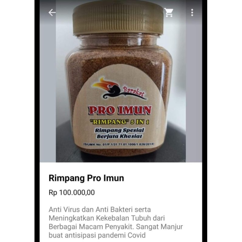 

Herbal Kebal (Rimpang Pro Imun)