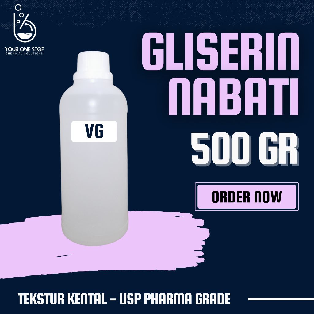 

VG USP Grade 500 Gram - Gliserin USP Grade - Vegetable Glycerine