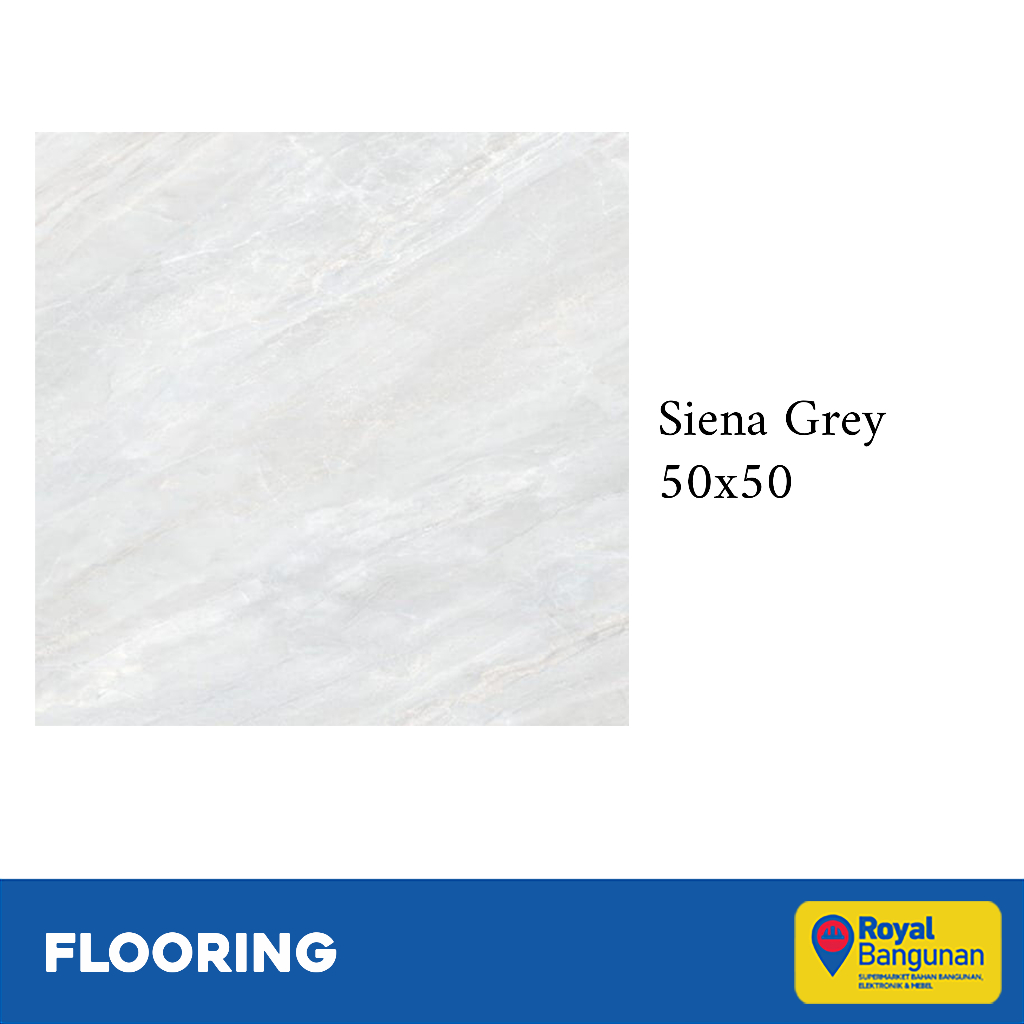 Milan Keramik Siena Grey 50x50 Keramik Lantai Motif Marble Glossy