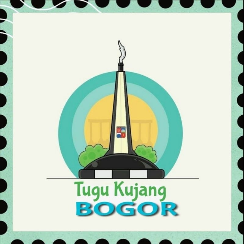 Magnet Tempelan Kulkas besi  Souvenir Oleh-Oleh Unik Bogor