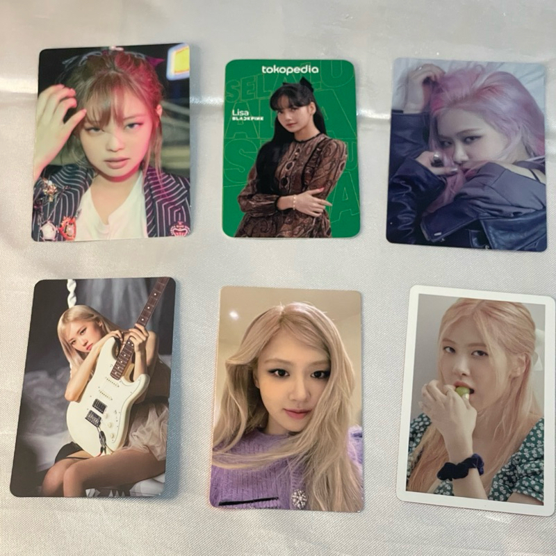 Blackpink Jennie Lisa Rose Photocard official | ijo membership gitar the album jp reg ver japan welc