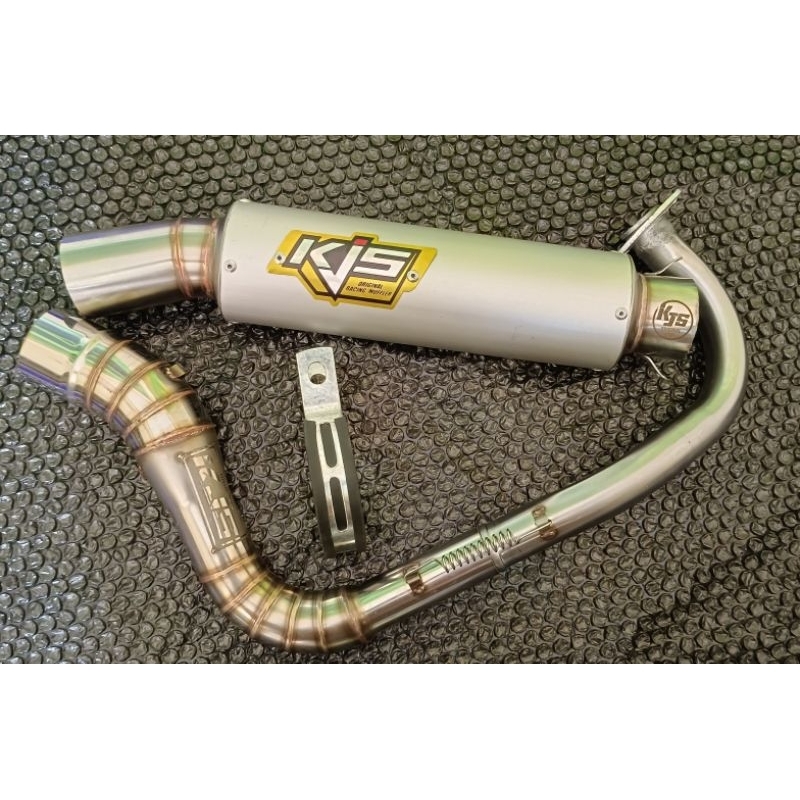 knalpot samlong KJS original white inlet 45mm