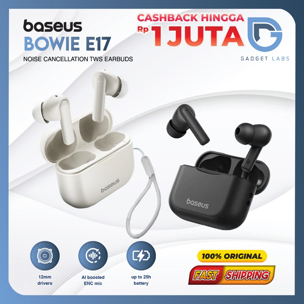 Baseus Bowie E17 TWS Bluetooth Earphone Earbuds Bloetooth Erphone - Headset Henset