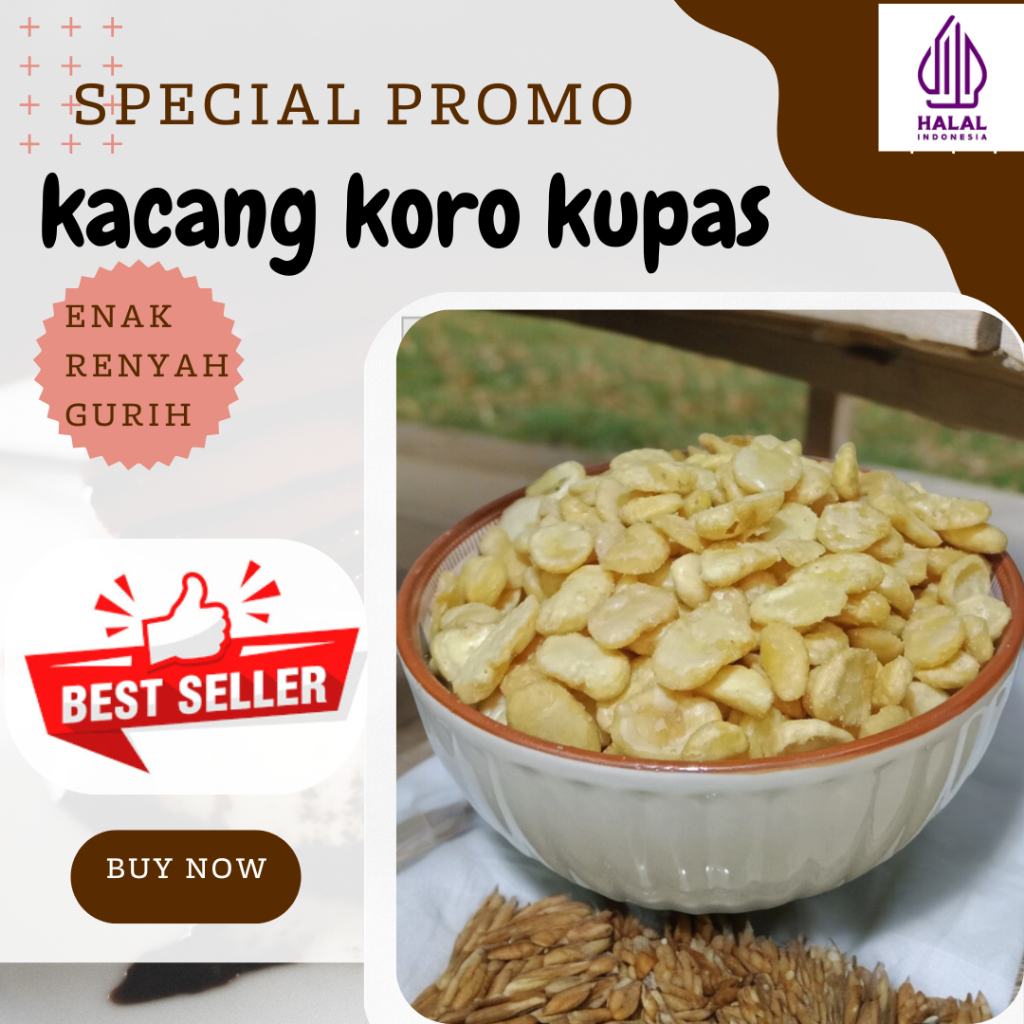 

Kacang Koro Kupas Original 250gr