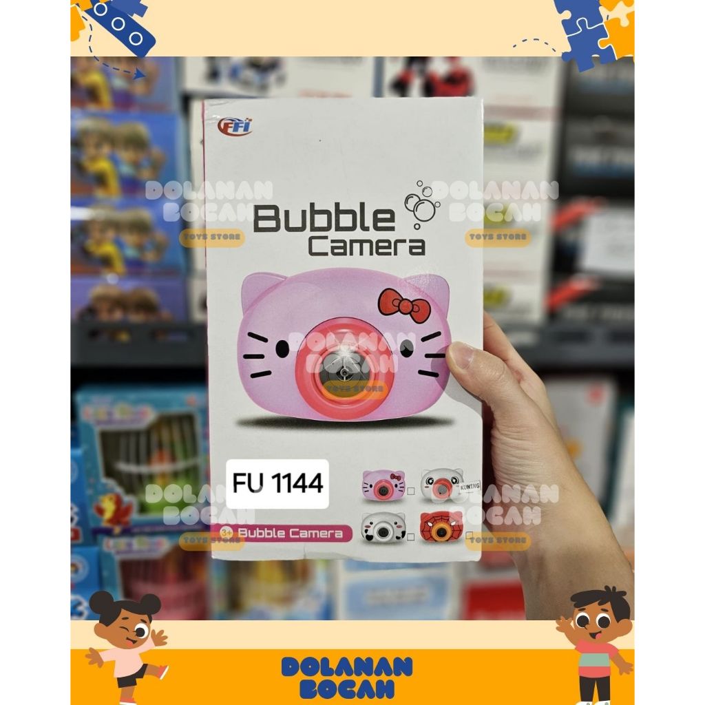 Mainan Anak Bubble Camera / FU 1144 Camera Bubble Gambar Kartun