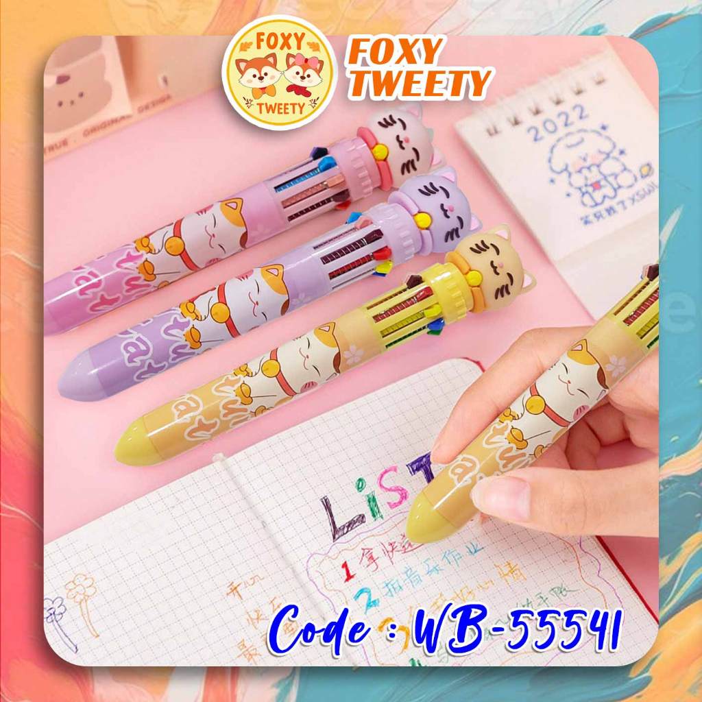 

Bulpoin Lucu 10 Warna WB-55541 - Kucing