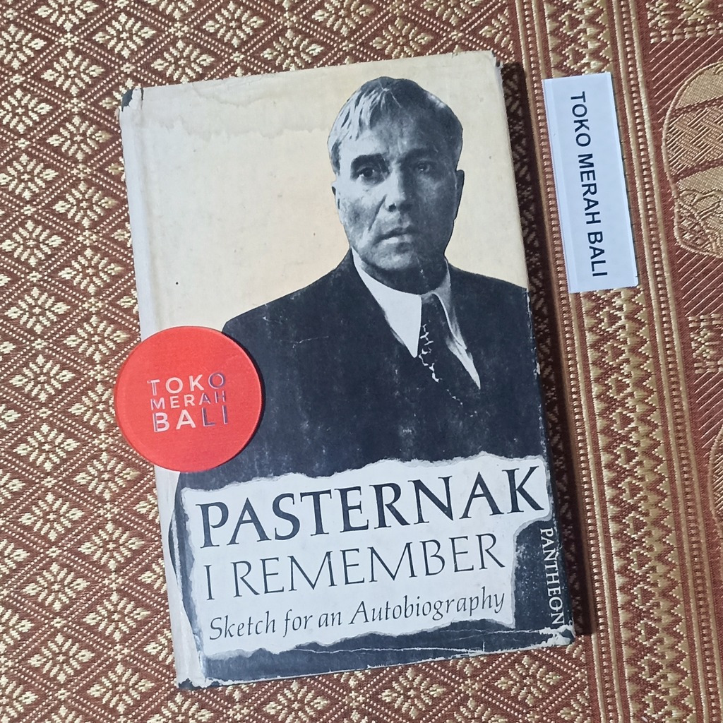 Edisi 1959 edisi perdana hardcover Boris Pasternak I Remember Sketch for an Autobiography, buku auto