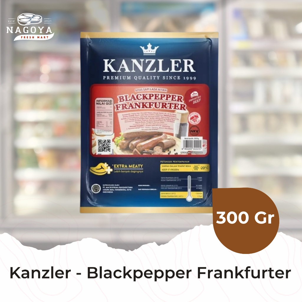 

Blackpepper Frankfurter Kanzler - 360 Gr | Sosis Sapi Ayam