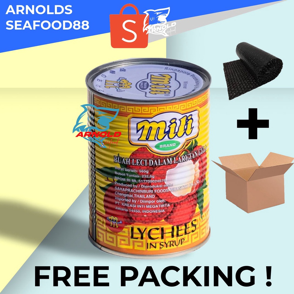 

KODE GVTPJ MILI Lychee In Syrup 565 gr Leci Kaleng Kelengkeng Kaleng