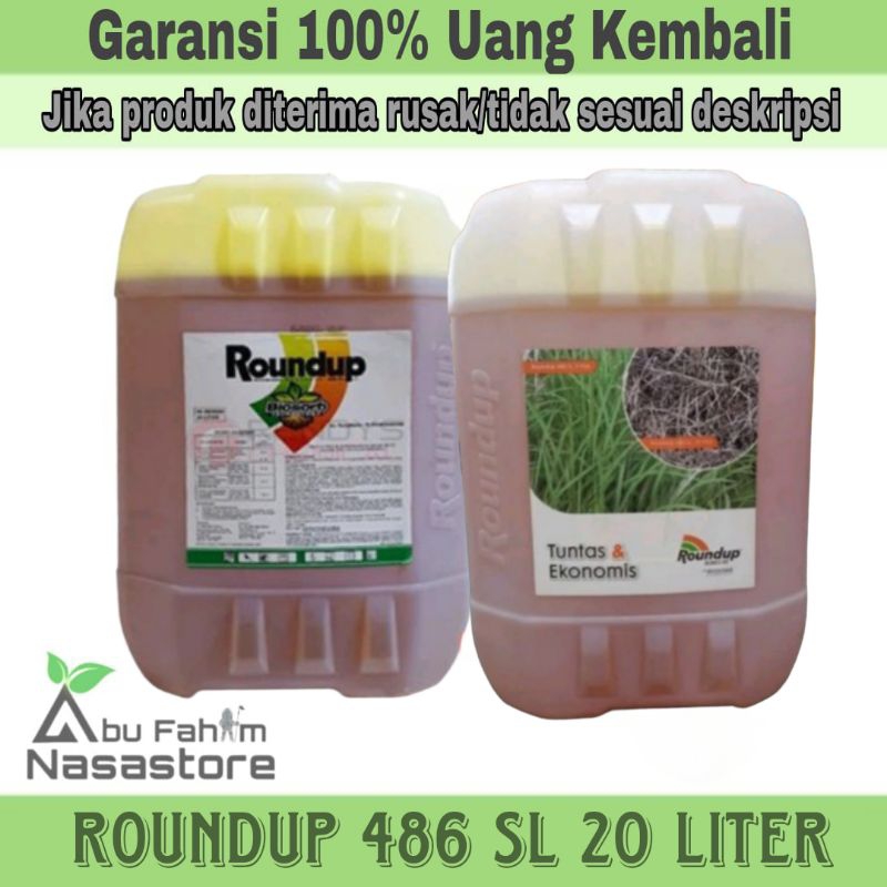 HERBISIDA SISTEMIK ROUNDUP 486 SL 20 LITER