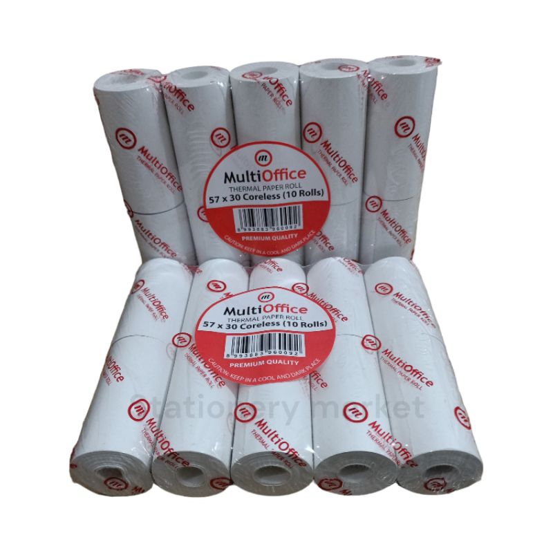 

kertas thermal 57×30 multi office/ kertas struk kasir / kertas thermal / thermal paper
