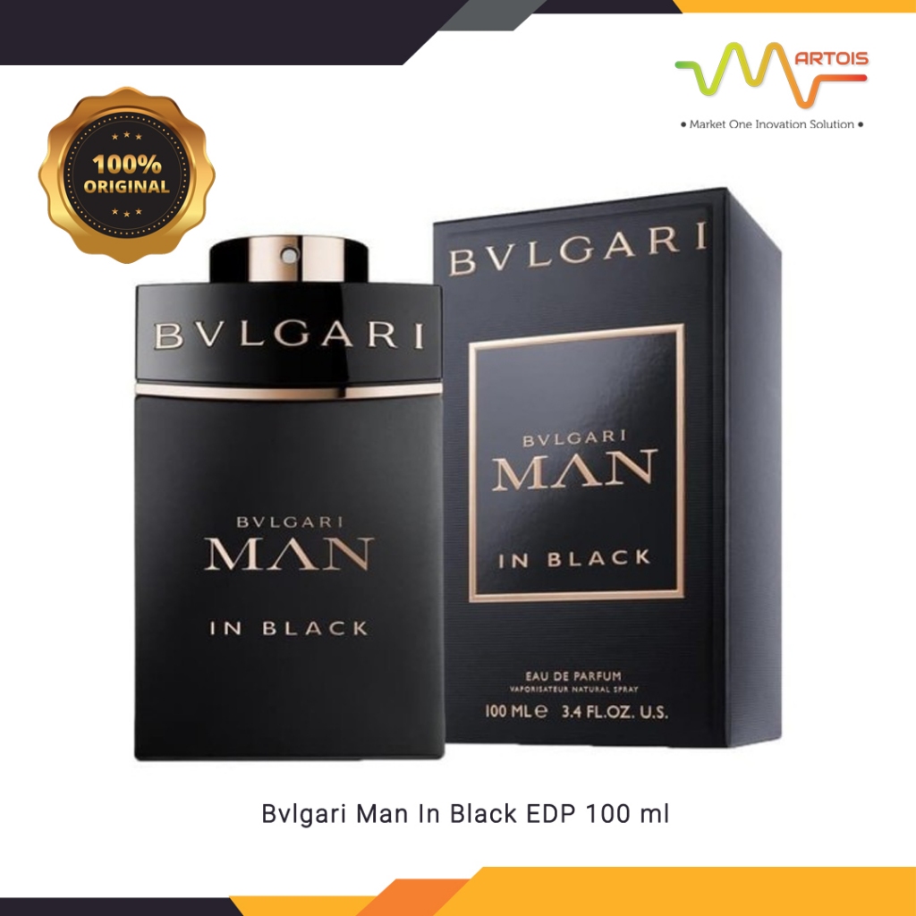 Bvlgari Man In Black EDP 100 ml / Parfum Pria Original