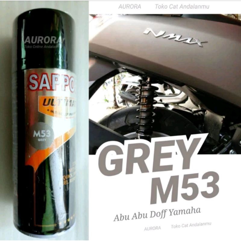 Cat Sapporo Ultimate Grey M53 400ml Abu-abu Metalik Doff