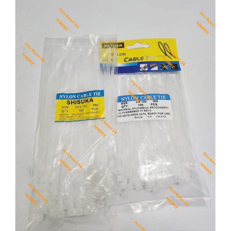 

Kabel Ties Nylon 3,6 × 10 15Cm / Cable Ties HTM - PTH - 15 Cm