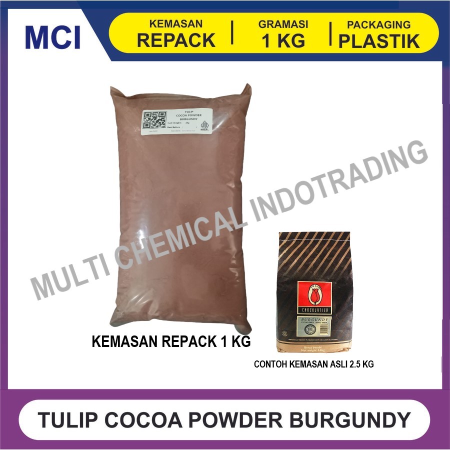 

TULIP BURGUNDY COKLAT BUBUK / COCOA POWDER 1 KG