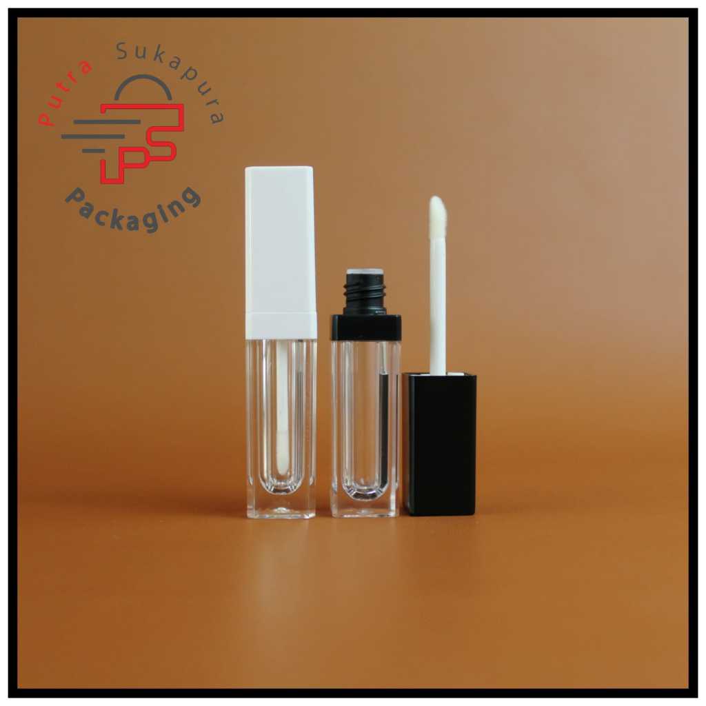 Botol lip cream 4ml kotak / Botol lip gloss / Botol acrylic 4 ml