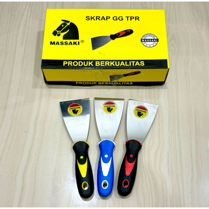 MASSAKI GG KARET 2-1/2” inci stainless steel asli sekrap kape gagang karet TPR 2,5 inci ( 6cm ) putt