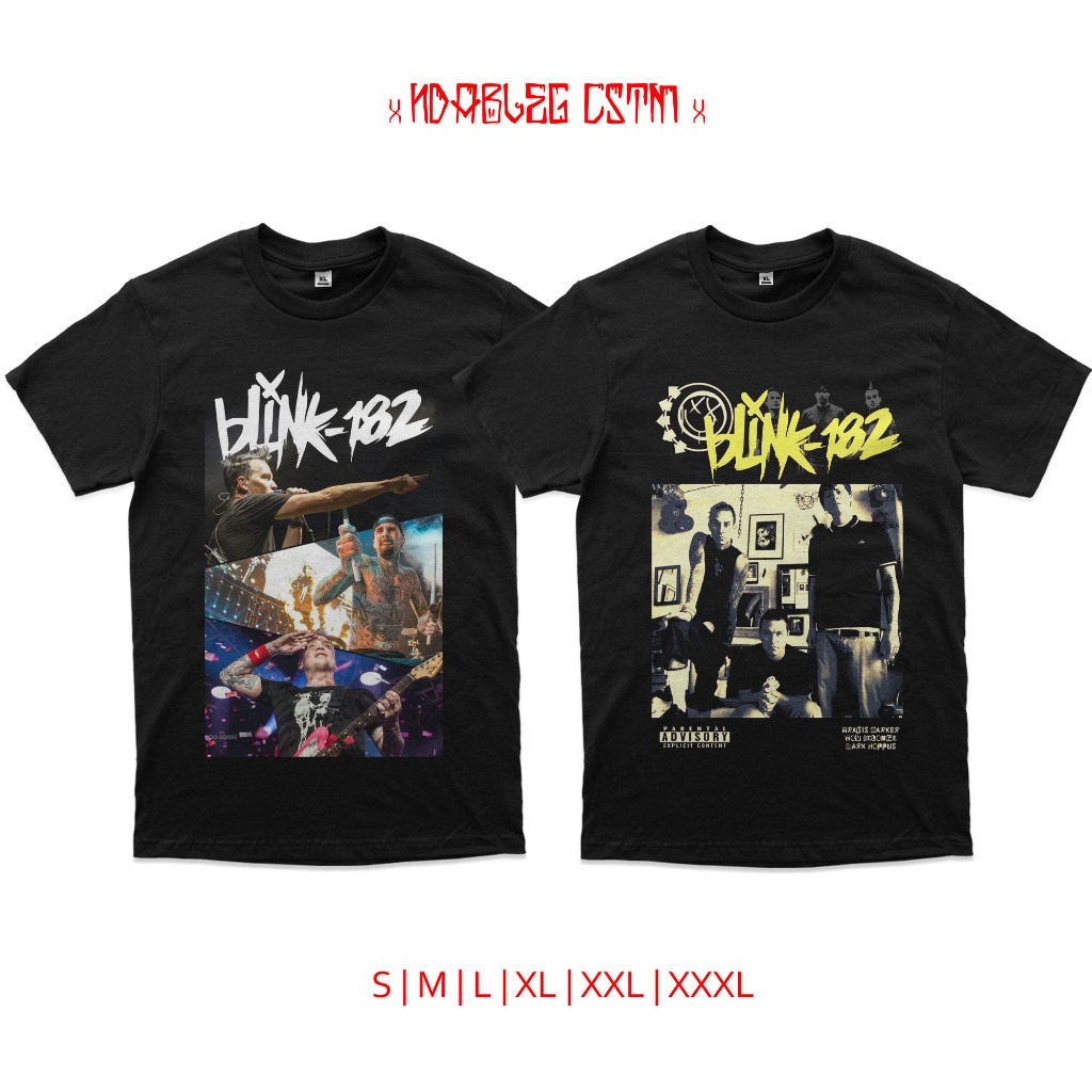 Kaos blink 182 tshirt blink 182 advisory combed 24s