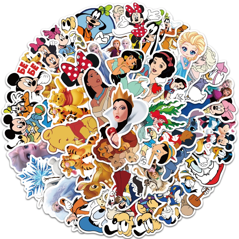 

COD✨50 PCS Seri GAYA LUCU Koleksi Protagonis Disney, stiker untuk Buku Tempel/Buku Harian/HP/Dekorasi Laptop/Sticker Helm Tahan Air Vinil/Stiker Tablet Ponsel stiker tahan air berperekat