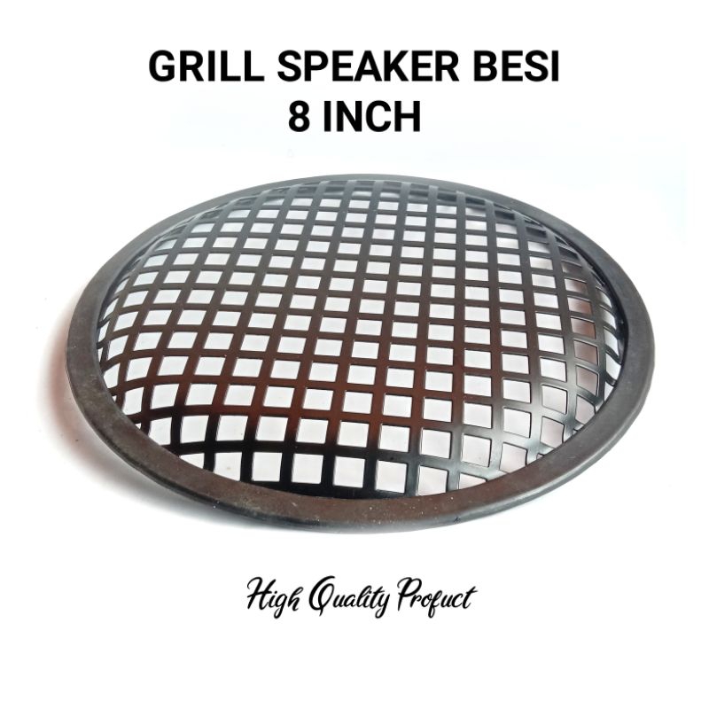 Grill Speaker 8 inch Besi Bulat