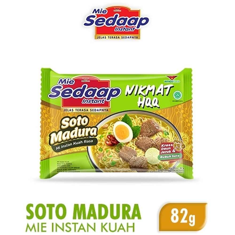 

Mie Sedaap Kuah Soto Madura 82gram Isi 5 Bungkus | Promo Murah