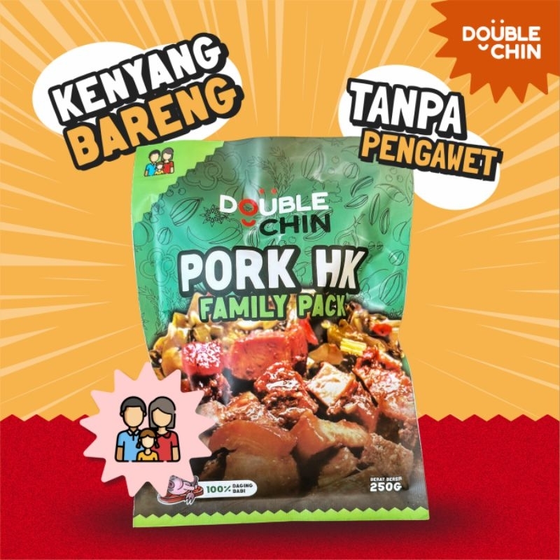 

DOUBLECHIN PORK HK/BABI KECAP FAMILY PACK 250GR