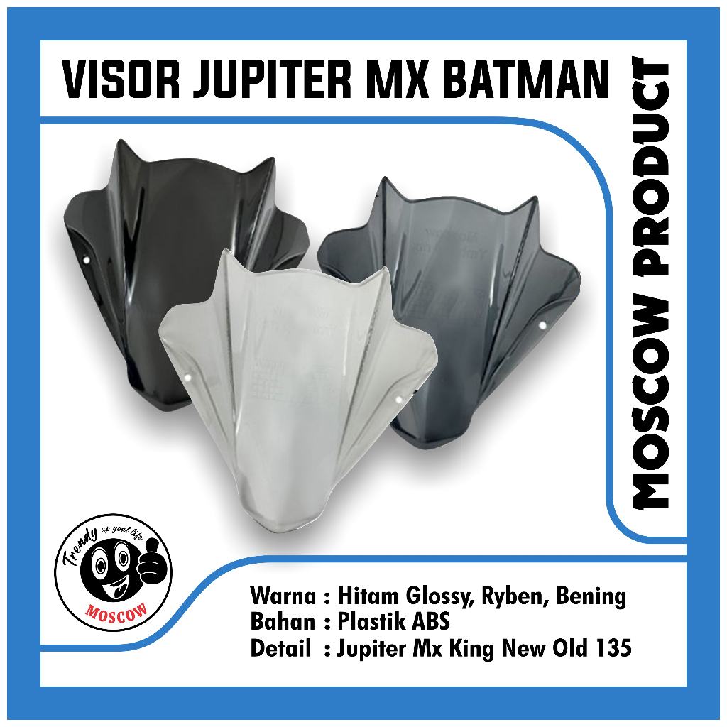 VISOR JUPITER MX KING JUPITER MX NEW OLD VISOR MX VISOR MX KING VISOR JUPITER 135 WARNA HITAM MODEL 