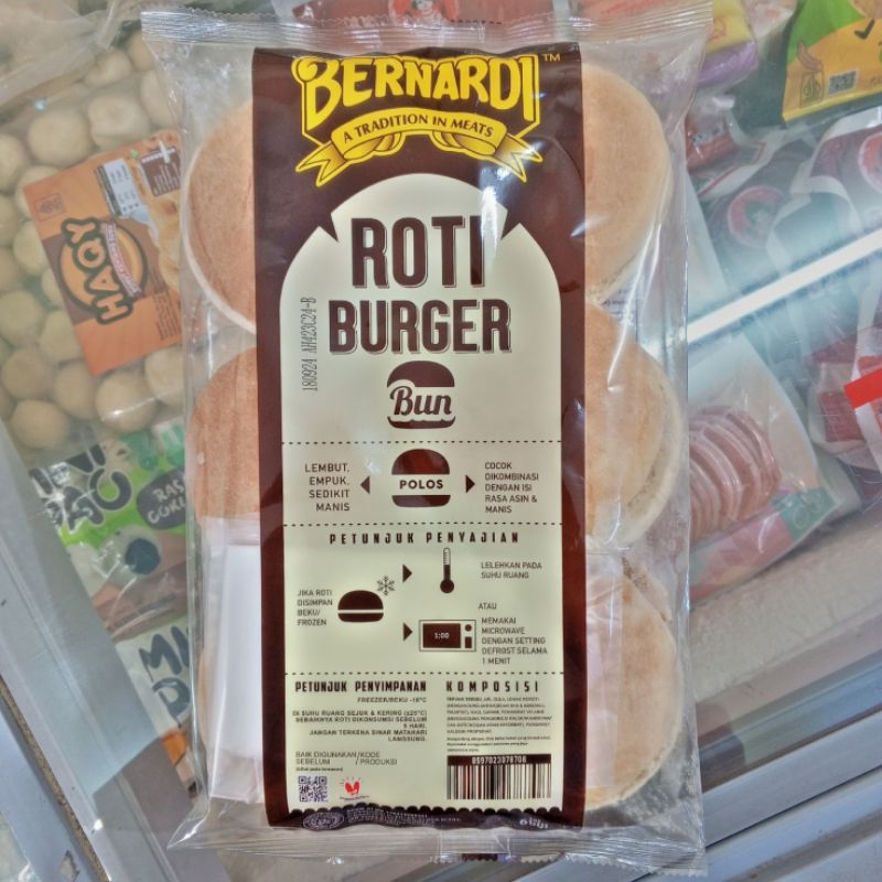 

Roti Burger Bernardi Isi 6 / Roti Burger polos / roti