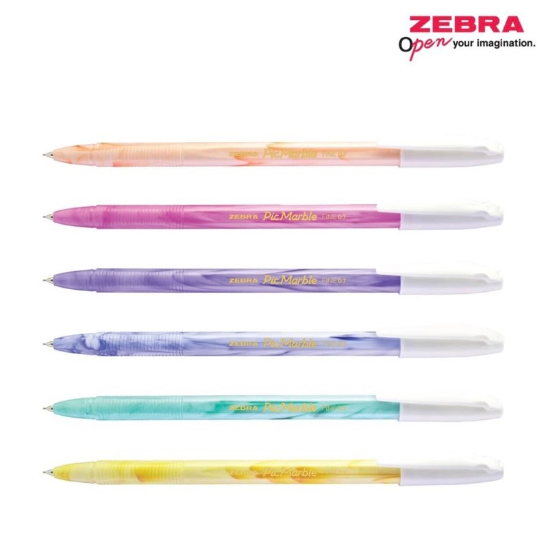 

Pulpen Zebra Pic Marble ECER 1 Biji / Pulpen Tinta warna Hitam Zebra Picmarble 0.7mm
