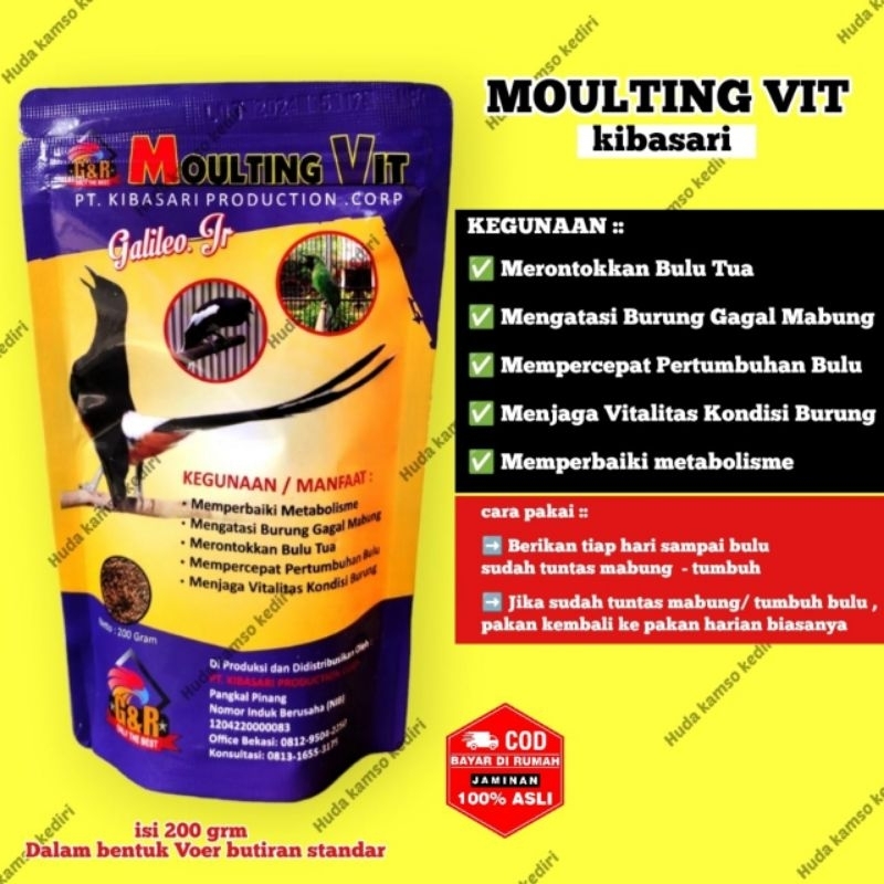 VOER MOULTING VIT KIBASARI VOER MABUNG BURUNG