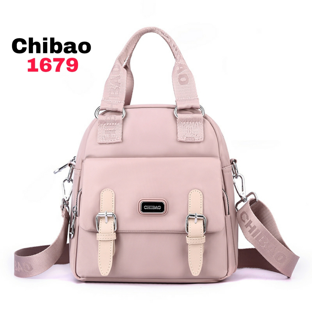 Chibao ori - Tas ransel Chibao 1679 nilon waterproof tas ransel wanita chibao original