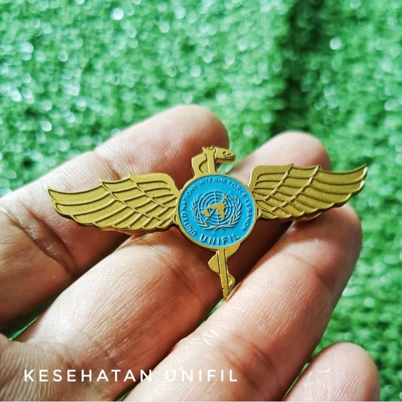 Brivet Brevet Wing Kesehatan Unifil 100% Kuningan