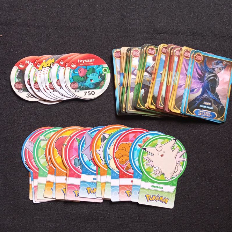 KODE S16L Kartu Choki set Berbeda MLBB Medallion Pokemon Pembatas Buku