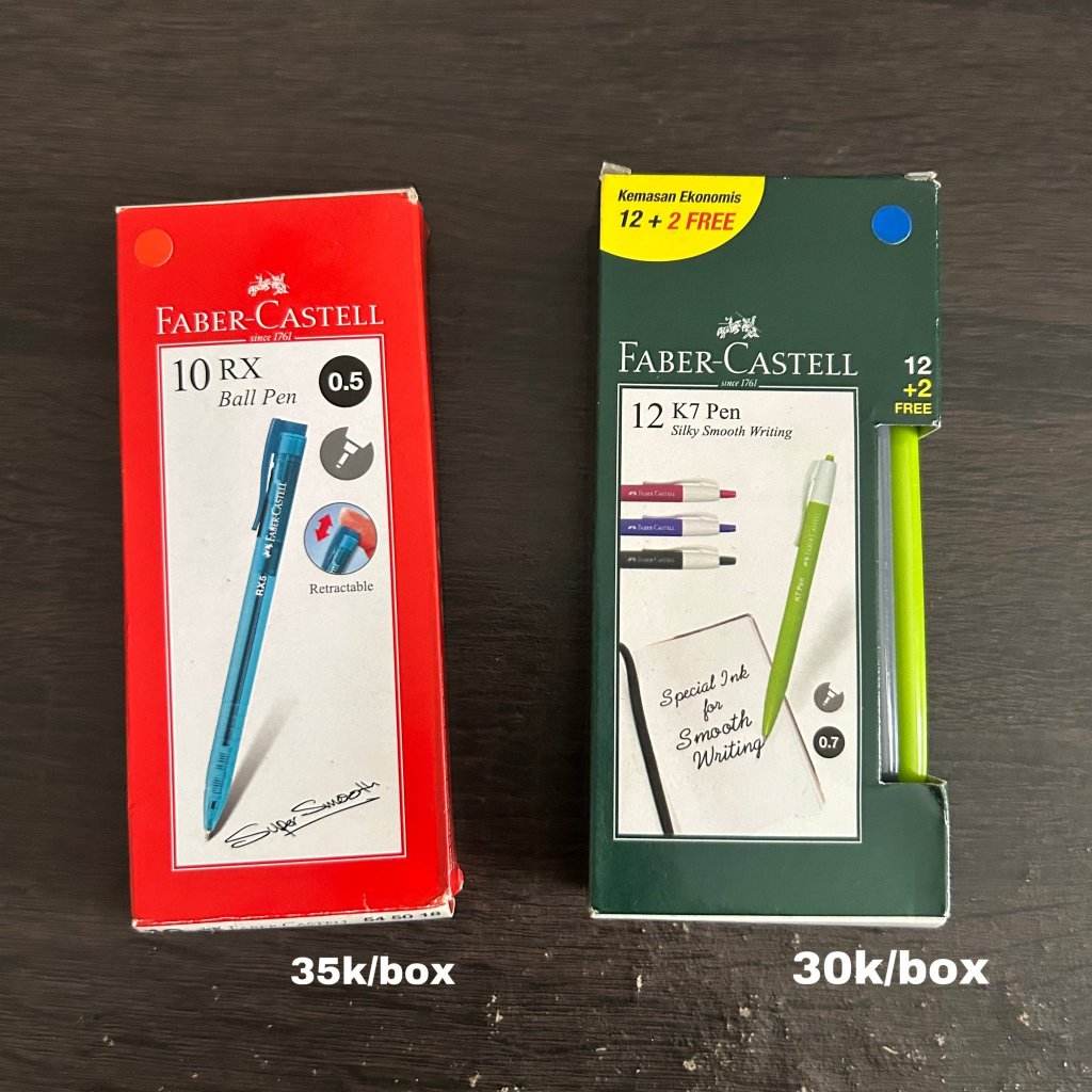 

pulpen faber castell retractable new