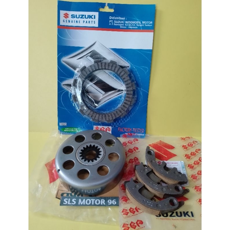 Mangkok ganda + kampas ganda Onlly Shogun 110 Shogun kebo