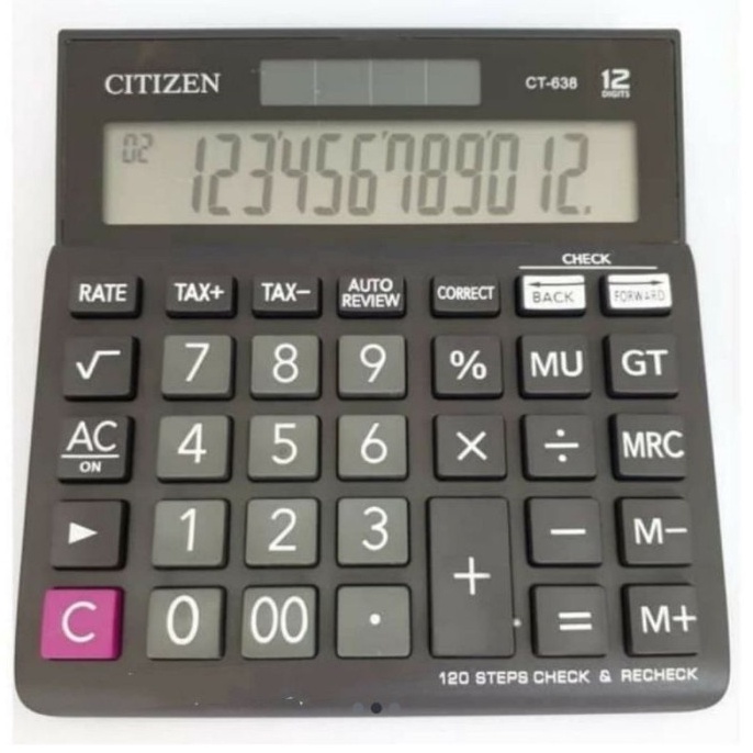 

DISKON AKHIR BULAN CITIZEN CT638 KALKULATOR CHECK CORRECT CALCULATOR DESKTOP CT638
